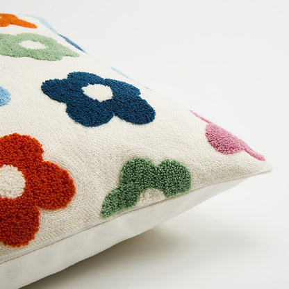 Floral Embroidery Cushion Cover - Just Kidding Store