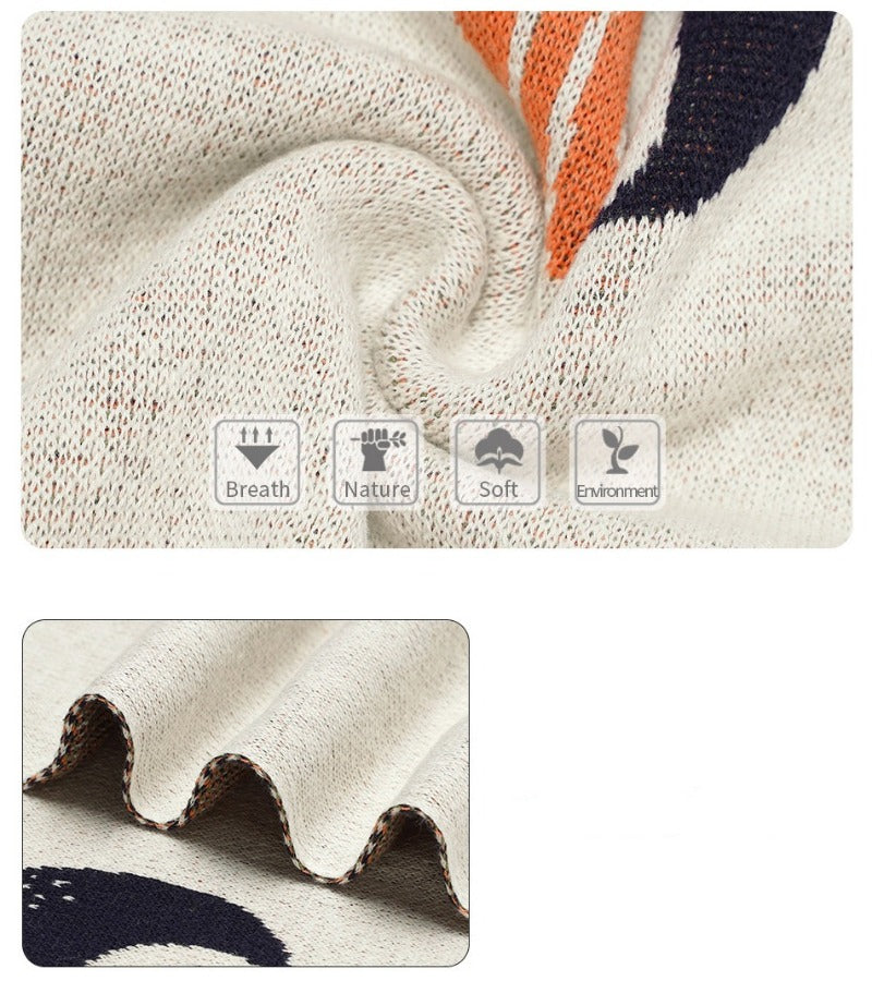 Toucan Cotton Baby Nursery Children Knitted Blanket - Just Kidding Store