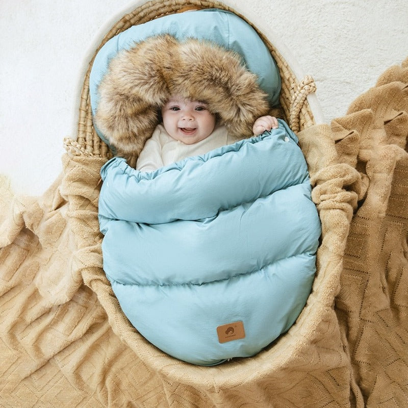 Winter Windproof Footmuff - Adjustable Length Pram Sack 0-36M - Just Kidding Store