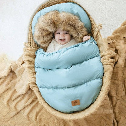 Winter Windproof Footmuff - Adjustable Length Pram Sack 0-4Y - Just Kidding Store