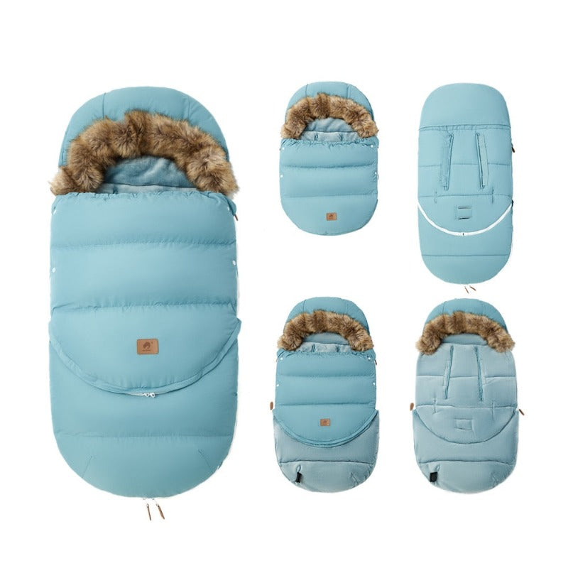 Winter Windproof Footmuff - Adjustable Length Pram Sack 0-36M - Just Kidding Store