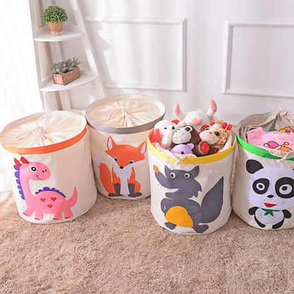 Cartoon Toy Storage - Kids Laundry Basket - Just Kidding Store