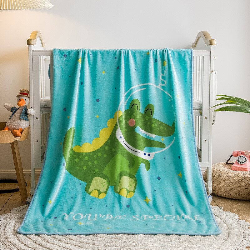 Soft Flannel Animal Print Baby Children Blanket - Just Kidding Store