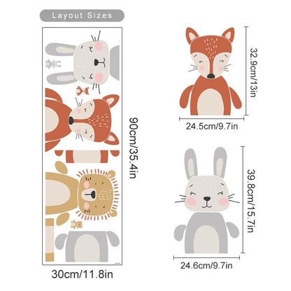 Colourful Cartoon Animals Nursery Wall Decal - Just Kidding Store