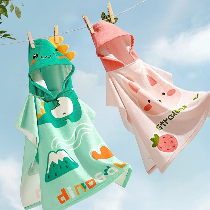 Bath Towel Cloak - Antibacterial Hooded Bathrobe - Just Kidding Store