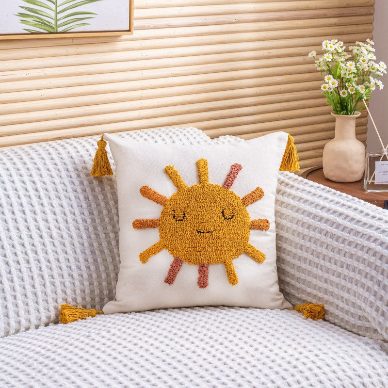 Boho Handmade Tassel Cushion Cover - Just Kidding Store