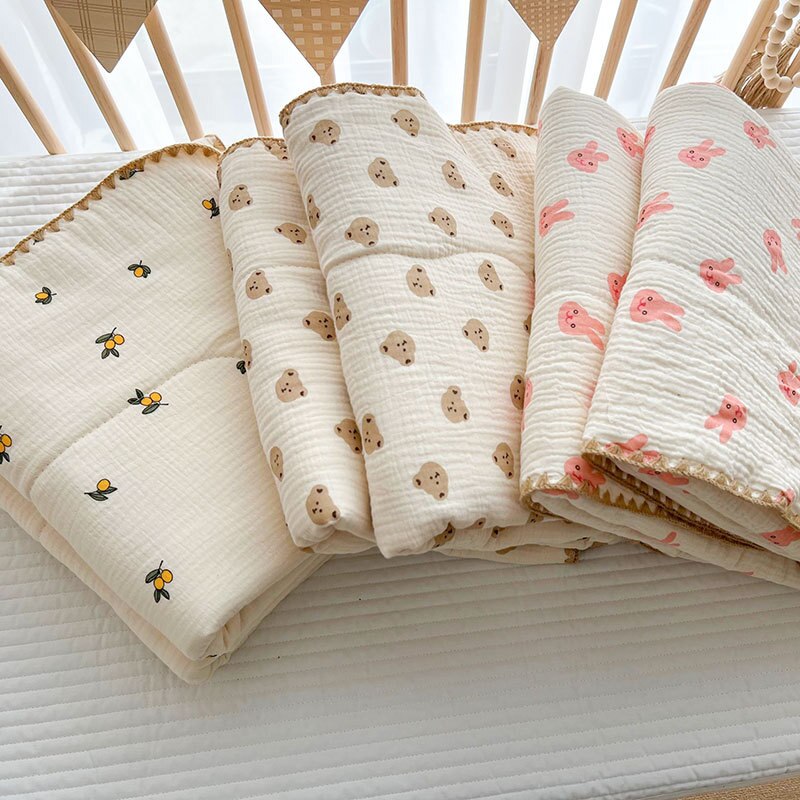 3 Layers Cotton Muslin Oversized Blanket - Just Kidding Store