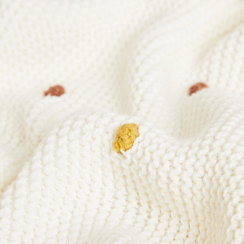 Colourful Spots Baby Kids Cotton Knitted Blanket - Just Kidding Store