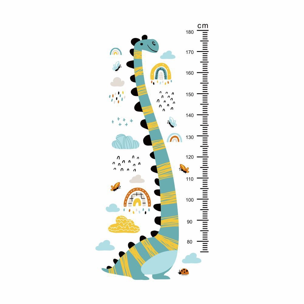 Dinosaur Height Measure Wall Decal - Growth Chart Sticker