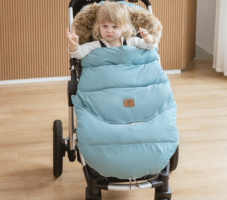 Winter Windproof Footmuff - Adjustable Length Pram Sack 0-4Y - Just Kidding Store