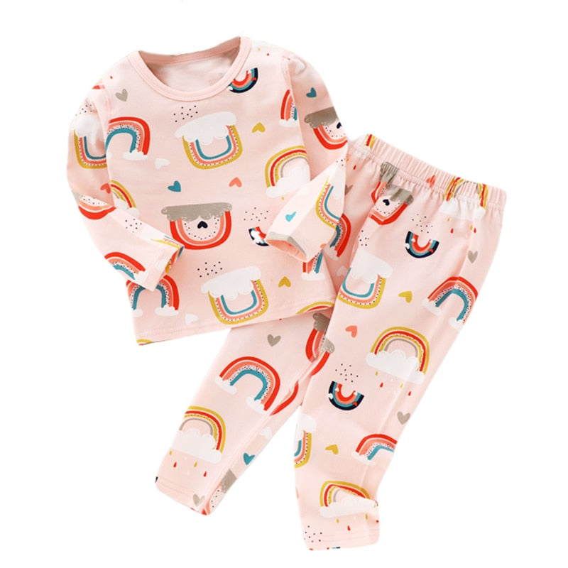Rainbow Children Pajama Set - Just Kidding Store
