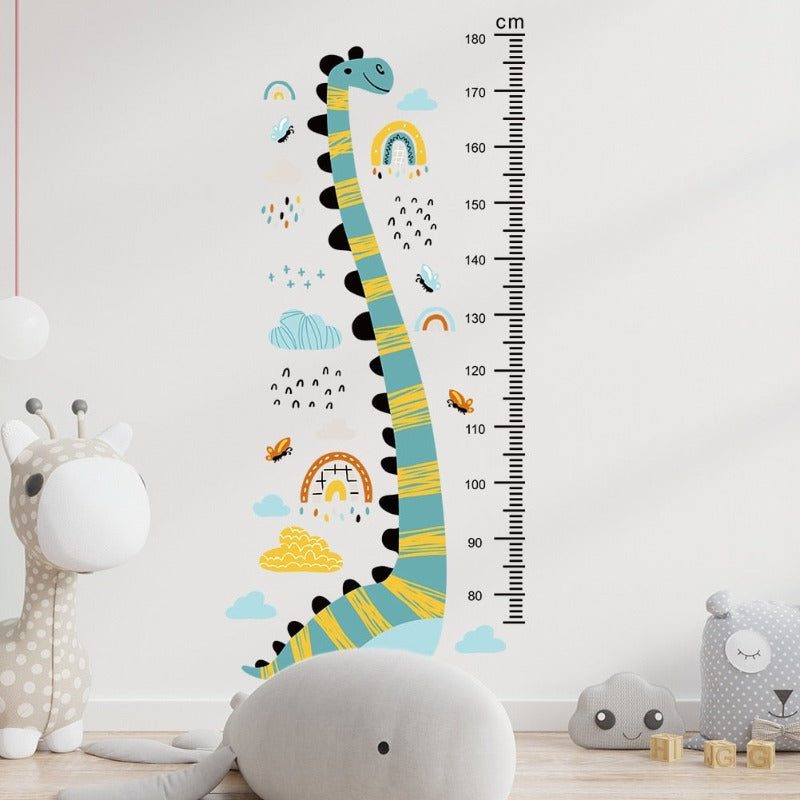 Dinosaur Height Measure Wall Decal - Growth Chart Sticker - Just Kidding Store