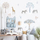 Watercolor Safari Animals Wall Decals - Just Kidding Store