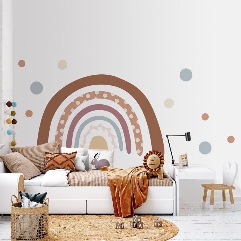 Big Rainbow Nursery Children Wall Decal - Just Kidding Store