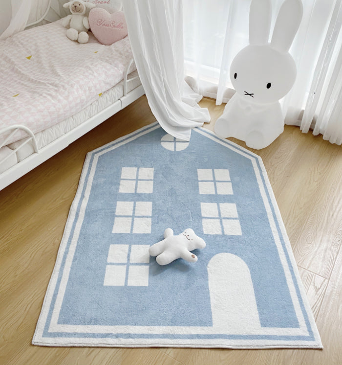 Big House Plush Fluffy Non-Slip Children Baby Carpet - Just Kidding Store