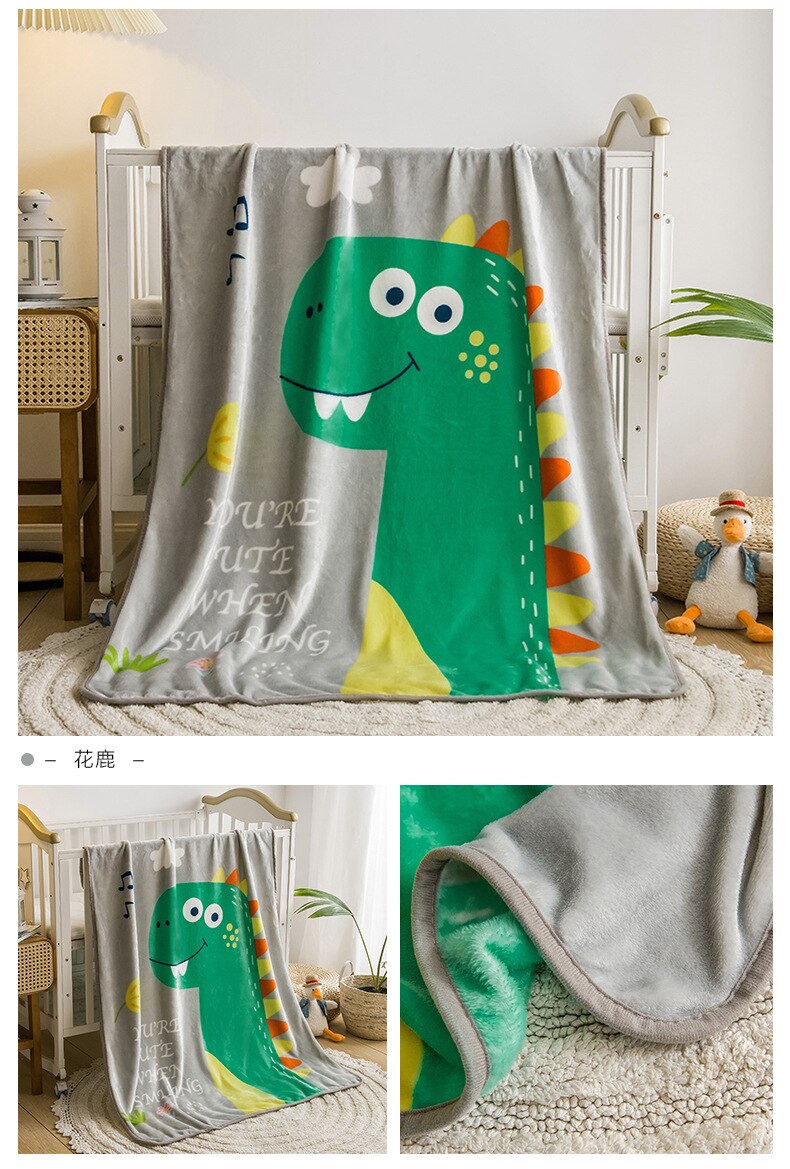 Soft Flannel Animal Print Blanket