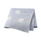 Daisy Cotton Knitted Baby Nursery Blanket - Just Kidding Store