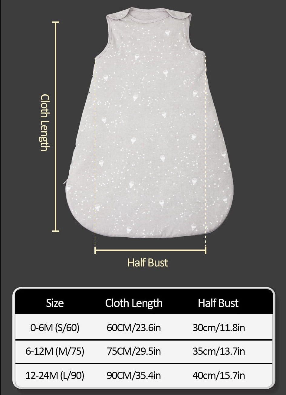 Anti-Kick Sleeping Bag - 2.5Tog Quilted Cotton Blanket - Just Kidding Store