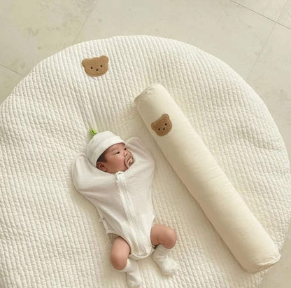 Round Embroidered Padded Baby Play Mat - Just Kidding Store