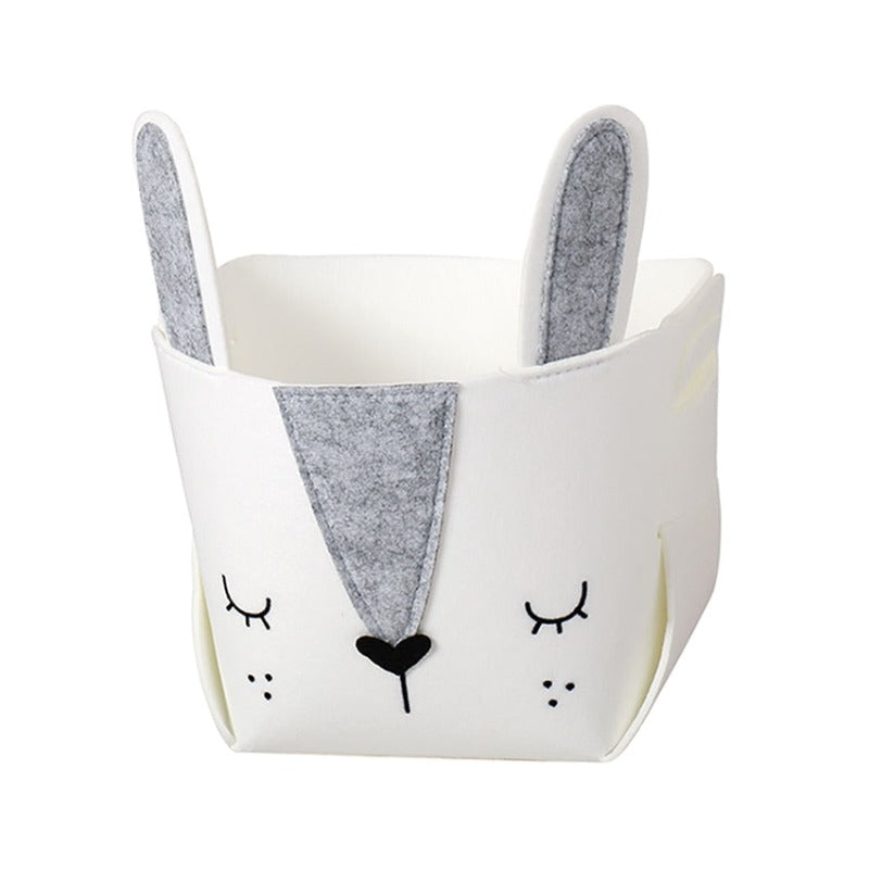 Woodland Animals Felt Kids Toy Storage Baskets - Just Kidding Store