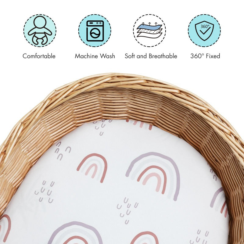 Fitted Baby Bassinet Sheet - Just Kidding Store