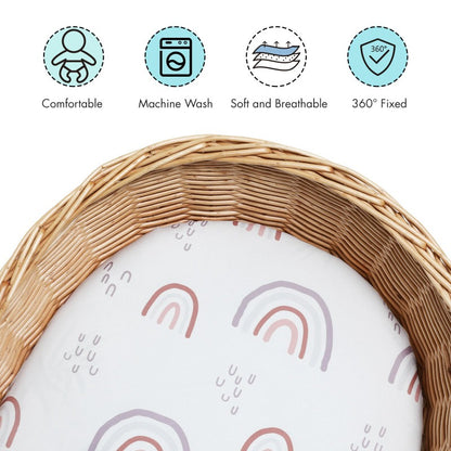 Fitted Baby Bassinet Sheet - Just Kidding Store