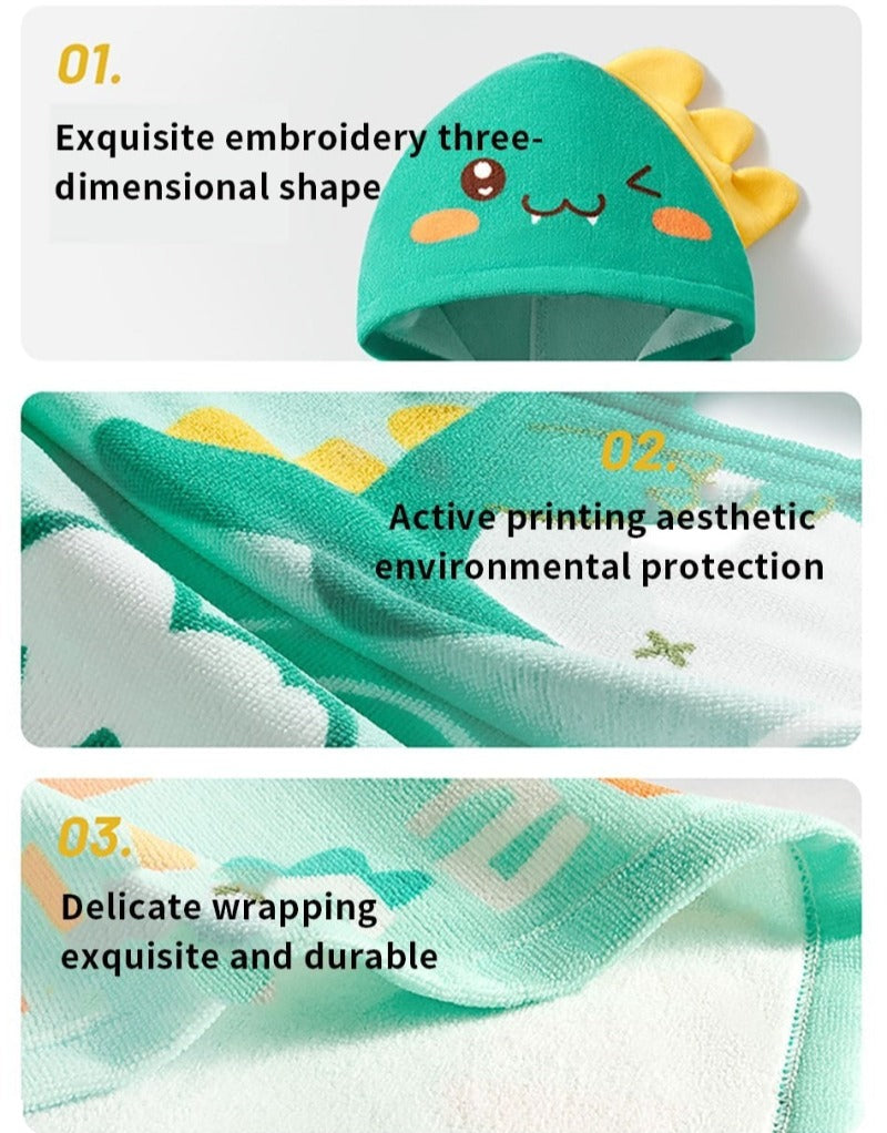 Bath Towel Cloak - Antibacterial Hooded Bathrobe - Just Kidding Store