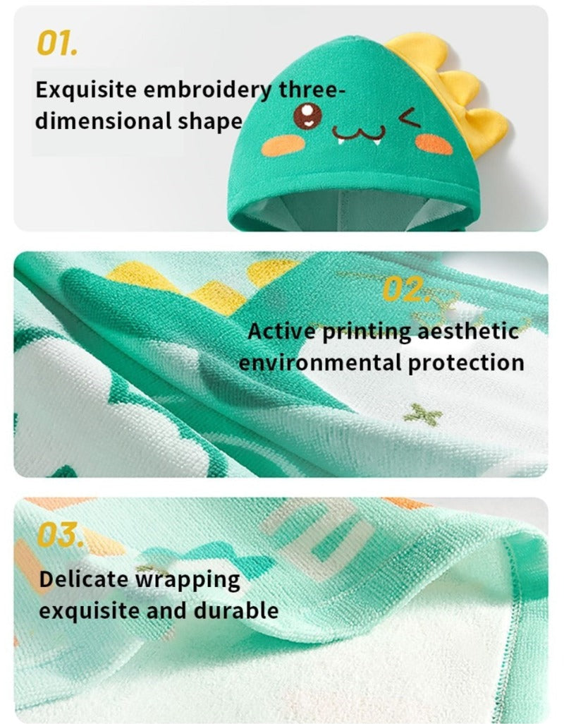 Bath Towel Cloak - Antibacterial Hooded Bathrobe - Just Kidding Store