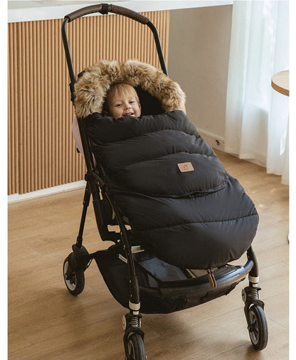 Winter Windproof Footmuff - Adjustable Length Pram Sack 0-4Y - Just Kidding Store