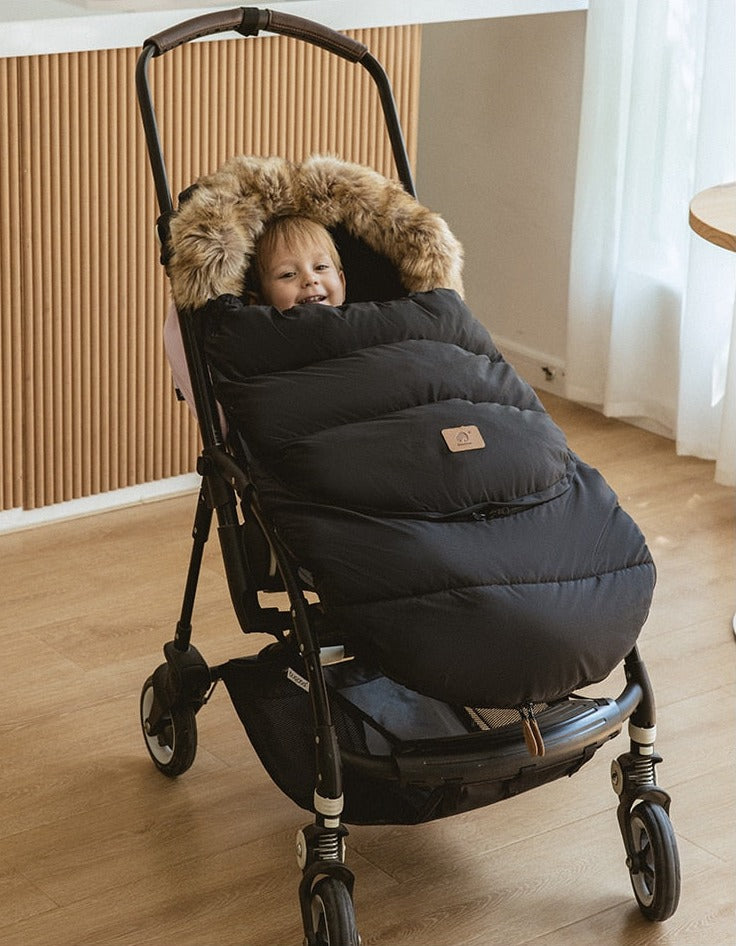 Winter Windproof Footmuff - Adjustable Length Pram Sack 0-4Y - Just Kidding Store