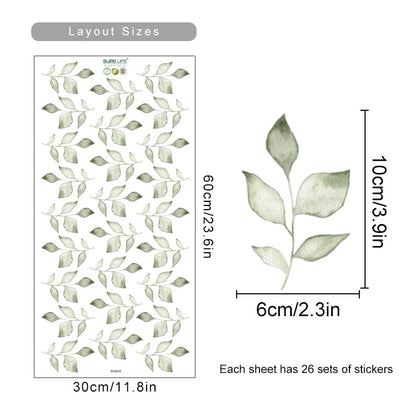 Floral Botanical Butterfly Watercolor Wall Stickers - Just Kidding Store
