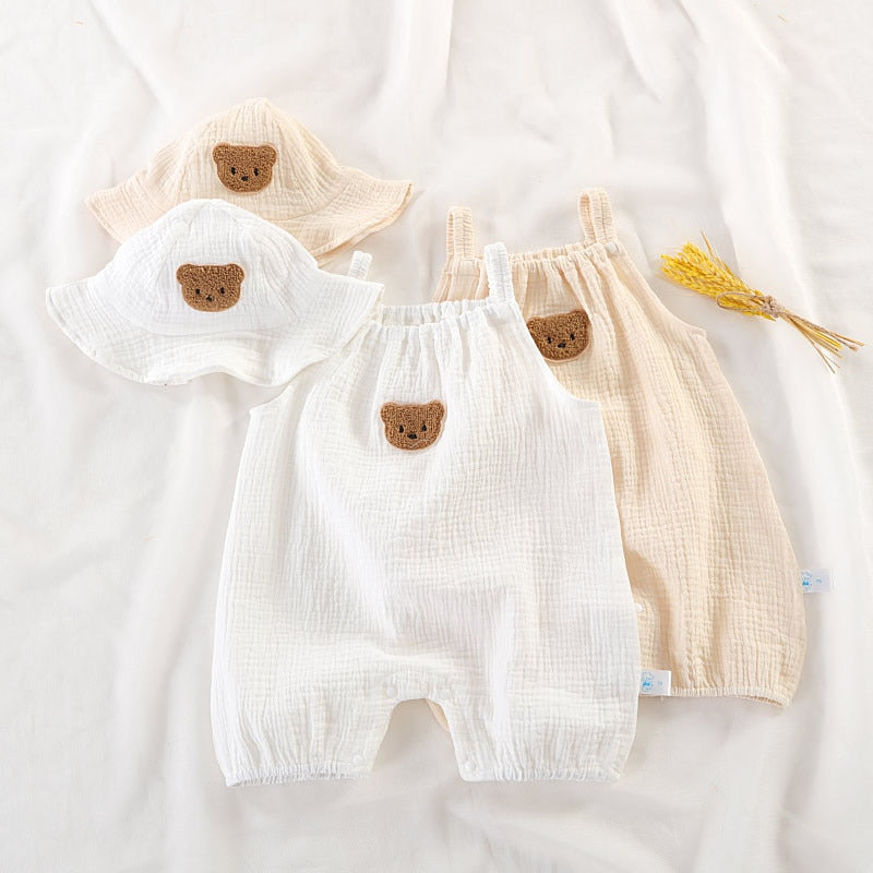 Baby Bear Summer Romper Set - Just Kidding Store