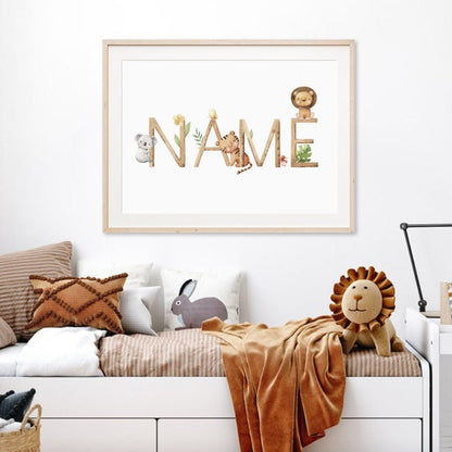 Custom Baby Birth Stats  - Personalized Canvas Poster - Just Kidding Store