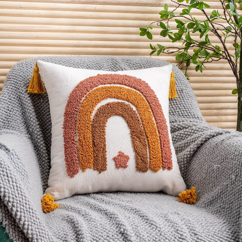 Boho Handmade Tassel Cushion Cover - Just Kidding Store