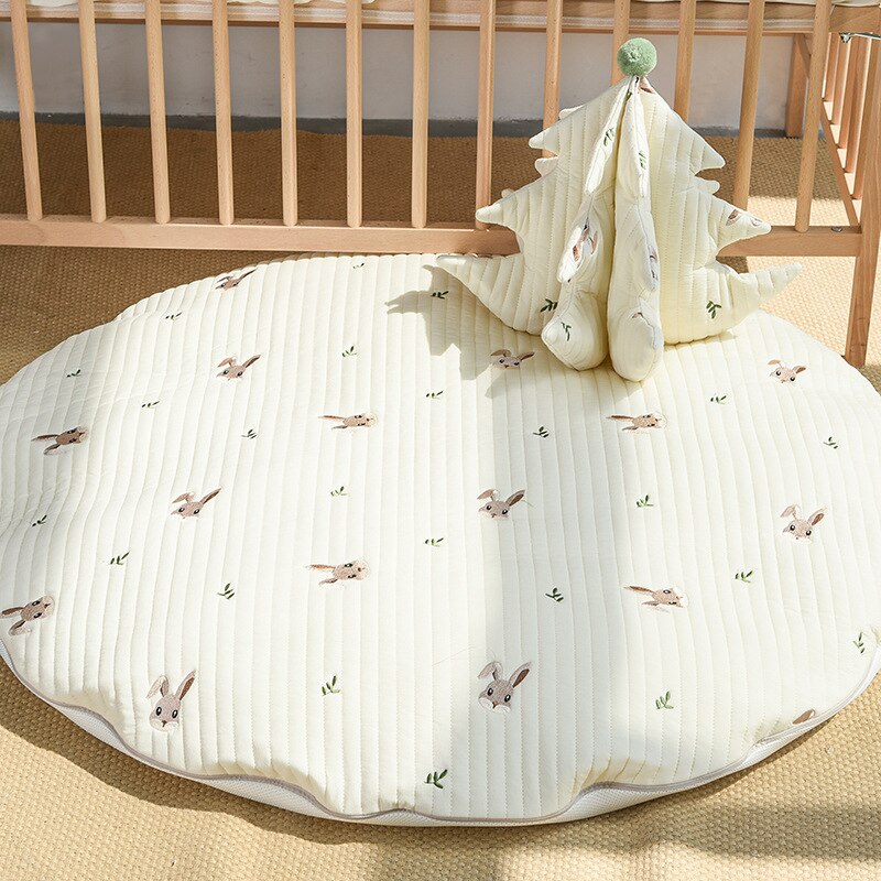Embroidered Play Mat - Forest Bunny - Just Kidding Store