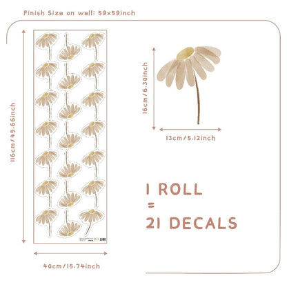 Sakura Flowers Nursery Boho Wall Decals - Just Kidding Store
