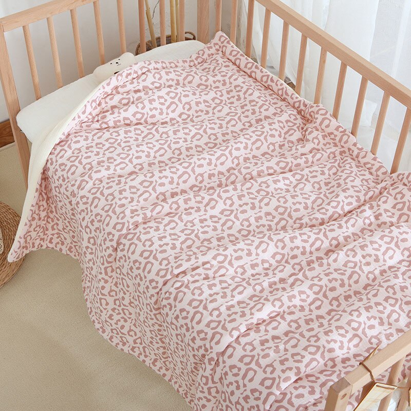 Light Baby Quilt - Muslin Blanket Bedspread - Just Kidding Store