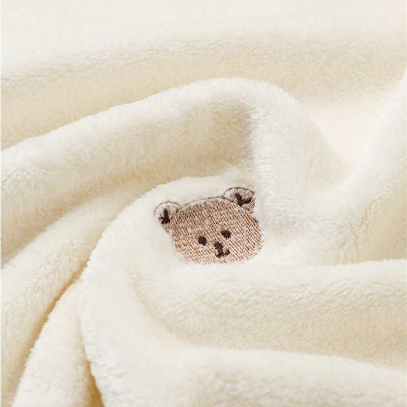 Embroidered Polar Fleece Baby Children Blanket - Just Kidding Store