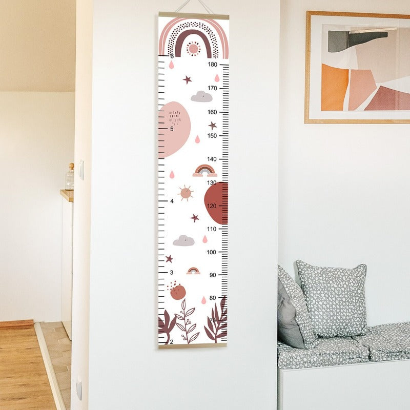 Boho Rainbow Kids Growth Chart - Height Measure Ruler - Just Kidding Store