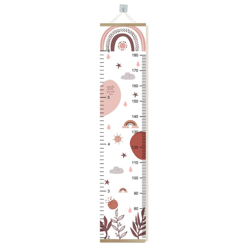 Boho Rainbow Kids Growth Chart - Height Measure Ruler - Just Kidding Store