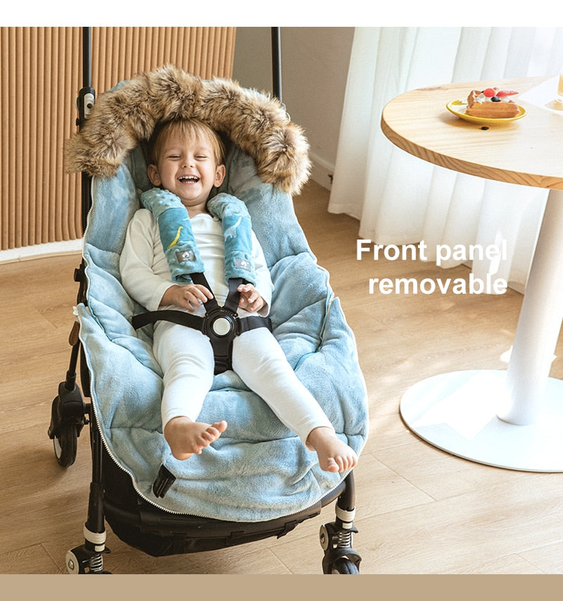 Winter Windproof Footmuff - Adjustable Length Pram Sack 0-4Y