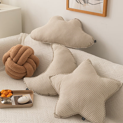 Cotton Linen Stripe Pillow - Just Kidding Store