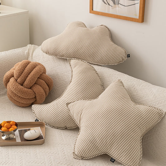 Cotton Linen Stripe Pillow - Just Kidding Store