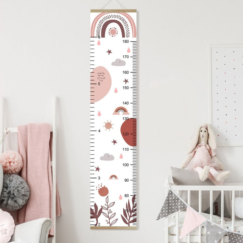 Boho Rainbow Kids Growth Chart - Height Measure Ruler