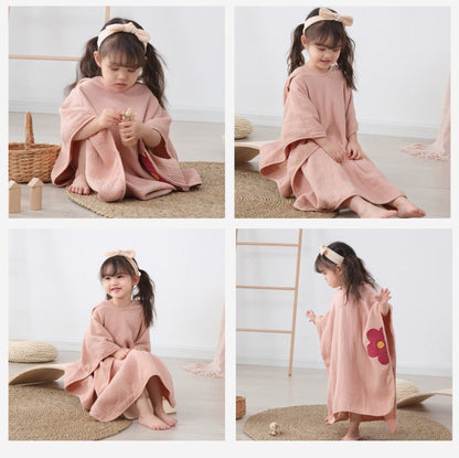 Muslin Hooded Poncho Childrens Towel - Just Kidding Store