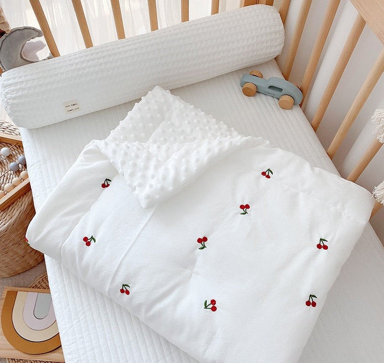 Embroidered Winter Baby Infant Children Cotton Cover - Just Kidding Store