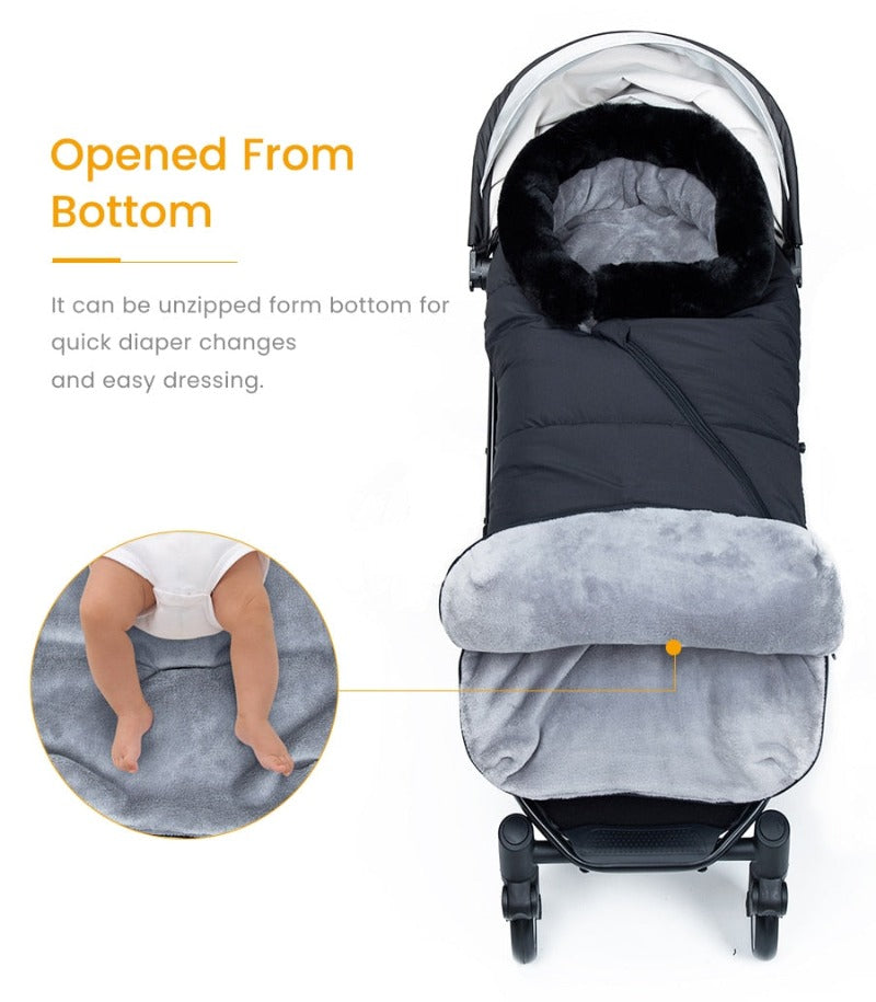 Stroller Baby Footmuff - Winter Waterproof Pram Sleepsack - Just Kidding Store