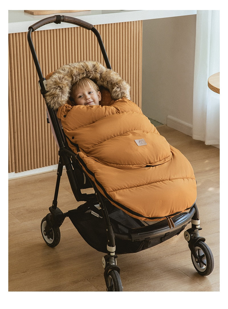 Winter Windproof Footmuff - Adjustable Length Pram Sack 0-4Y - Just Kidding Store