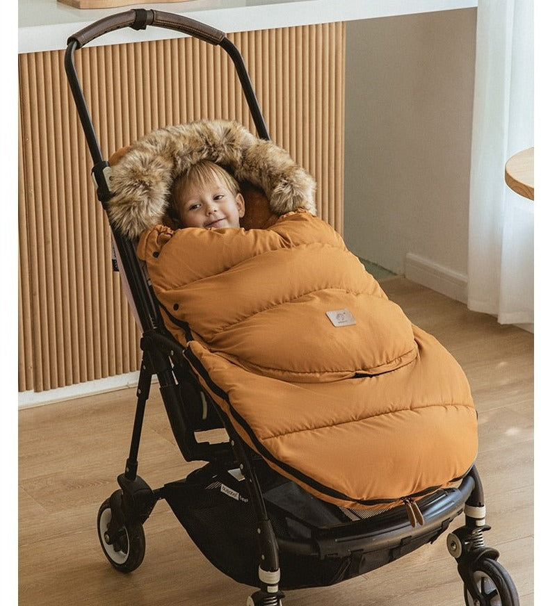 Winter Windproof Footmuff - Adjustable Length Pram Sack 0-4Y - Just Kidding Store