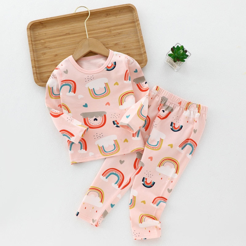 Rainbow Children Pajama Set - Just Kidding Store